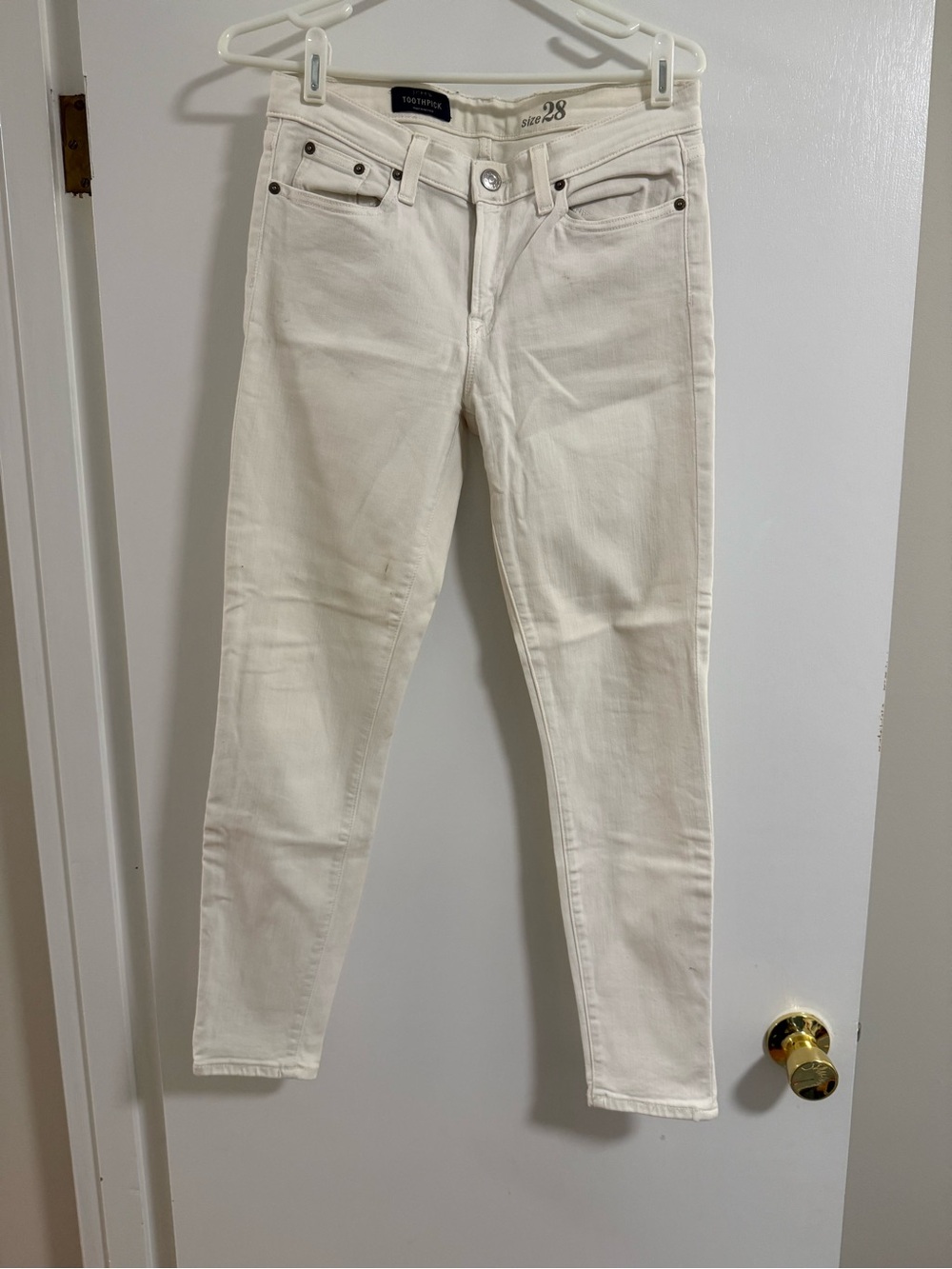 J. Crew Women's Skinny Jeans in Off-White/Cream